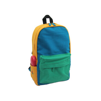 全棉帆布学生休闲包初中生高中生双肩包男孩女