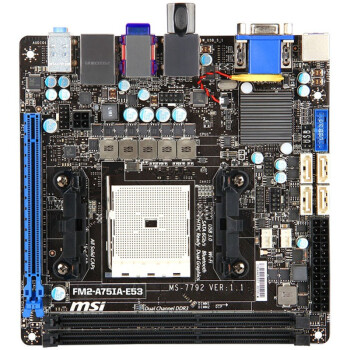 微星(msi) FM2-A75IA-E53主板（AMD A75/Socket FM2）