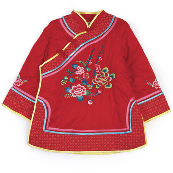水孩儿(souhait)童装<em>女童</em> 绣花旗袍中式<em>上衣</em>AD