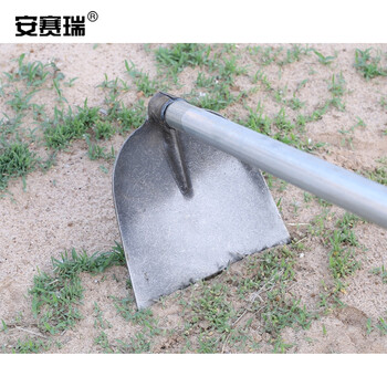 安赛瑞 全钢锄头 1.5米椿木户外开荒开山挖土大号钢制锄头 翻土除草种花农具 27109