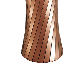 南 GPX-209E 南方小蛮腰座地烟灰桶  玫瑰金 办公楼立式创意座地烟灰桶户外垃圾箱大厅大堂电梯口烟灰桶