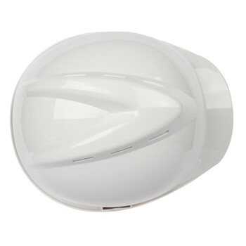 君御1501PE带透气孔安全帽蓝色 *1顶 白色