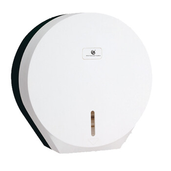 北奥（Beao）OK-500A 塑料大卷纸盒黑白色 酒店大擦手纸盒壁挂式 卫生间厕纸盒厕纸架