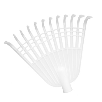 冰禹 BY-2000 工厂清洁用塑料耙子 搂草搂落叶草耙 白色 长340mm 宽37mm 含柄
