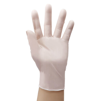 稳斯坦一次性乳胶手套 检查橡胶防护 美容科研实验室50只 米色WST525 L码