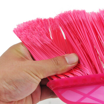 益美得 木柄硬毛扫把户外庭院笤帚商用物业环卫清洁扫把 黄斜杆窄头硬毛（三把装）