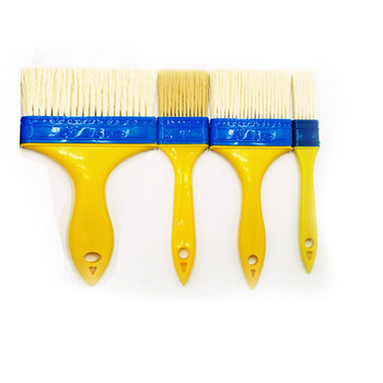 兰诗（LAUTEE）210334 植毛刷 软毛刷墙面涂料刷漆刷清洁扫灰刷墙刷子 1寸10把/盒