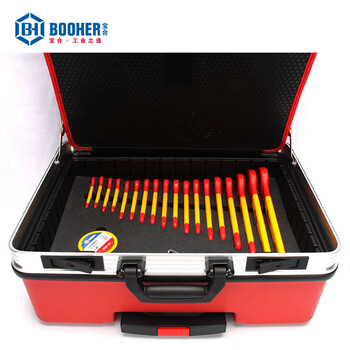 宝合(BOOHER)40件套VDE绝缘拉杆箱综合工具组套 0200401 铬钒钢