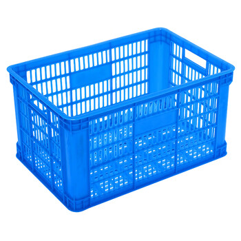 海斯迪克 HKCC18 加厚蓝色塑料筐 快递物流框 700筐外700*487*410mm