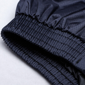 者也 反光雨衣套装 藏青色菱形格加厚骑行外卖防水雨披 3XL码 013可定制