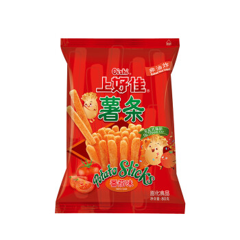大包上好佳薯条番茄味80g薯片鲜虾片虾条玉米卷休闲膨化整箱亿江混合