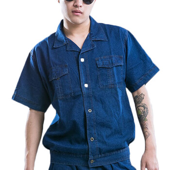 韦路堡（VLOBO word）VLG1009119 劳保工作服/夏季牛仔工作服/劳保牛仔工作服 定制，颜色码数备注