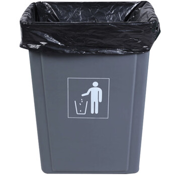 兰诗 DA4007 加厚加大平口黑色大垃圾袋酒店环卫物业 90*110cm加厚50个/包