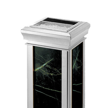 南 GPX-8A 金盖座地南方烟灰桶 镜钢黑白根 不锈钢商场垃圾桶 酒店落地烟灰桶立式果皮桶商场垃圾筒