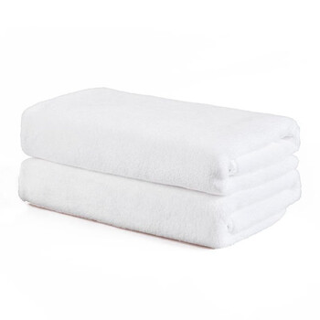 兰诗（LAUTEE）DA1079 加厚纤维毛巾定制毛巾吸水巾 粉红色 30*60cm 10条装