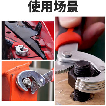 保拉(Paola) 万能扳手二件套快速水管钳 活动多功能管钳扳手6531
