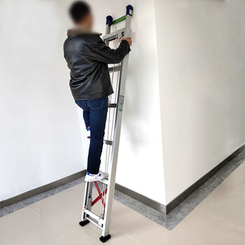 登月 伸缩升降梯 7M 多功能工程梯直梯云梯 便携消防梯单面户外单侧加厚铝合金楼梯 DYSJ-70 24669