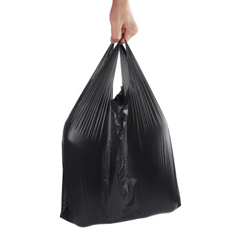 蓓尔蓝 FH-1161 黑色手提垃圾袋（36*58cm/100只装）加厚商用大小号塑料背心垃圾袋