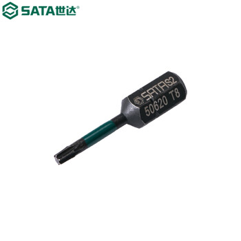 世达（SATA）59620 10件套6.3MM系列29MM长抗冲击花形旋具头 T8