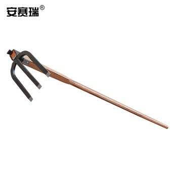 安赛瑞 长柄三齿耙 松土耙草耙三齿耙 农用工具刨土挖土除草开垦耙 长1.2米 530184