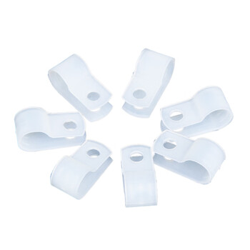 天旭R型线夹/U型线卡子电线固定架理线夹塑料夹线卡扣整线夹固定器R型5.2mm 1000个