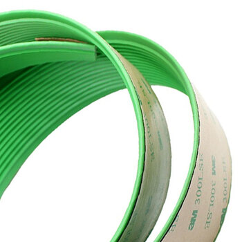 稳斯坦 WST4013 楼梯防滑条 防撞条 台阶包边贴条 地面PVC自粘压边条 3M背胶绿色一米