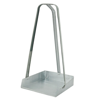 益美得 铁簸箕垃圾铲商用金属簸箕畚斗扒斗 大号白铁款（三个装）