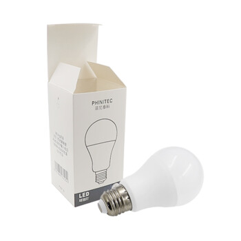 菲尼泰科（PHINITEC）塑包铝led球泡灯 恒流驱动LED灯泡 e27室内节能灯 白光 6000K（9W）