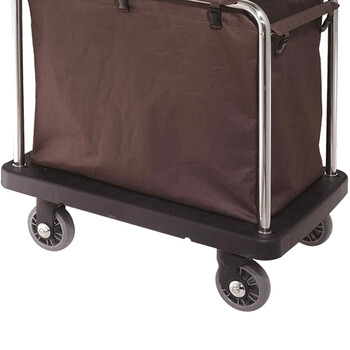 南 C-40D 塑料布草车 咖啡色 客房服务车酒店宾馆多功能清洁手推车保洁车