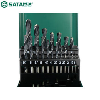 世达（SATA）52919 19件耐磨直柄麻花钻组套