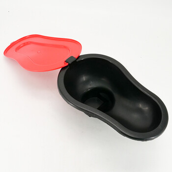 海斯迪克 HKLY-229 装修用临时马桶 应急蹲便器 塑料蹲坑 工地简易大小便池 黑红