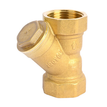 匡建仪表（CONJANT）加厚Y型黄铜过滤器 过滤杂质内螺纹Y型过滤器铜阀门 自来水管道净水阀 DN25 