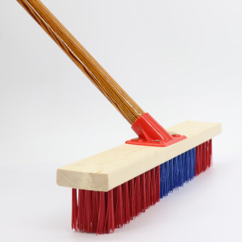 海斯迪克 HKyt-19 户外地板刷【5把】硬毛长柄刷 地扫把清洁刷子加大地板刷 30cm