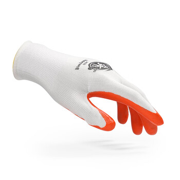 霍尼韦尔（Honeywell）掌浸劳保手套 10副/包 天然乳胶工地工程防护霍盛YU138 8码