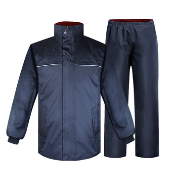 谋福CNMF SMC 加厚摩托车双层雨衣雨裤套装分体式可定制【SMC雨衣XL(165-170CM) 】722