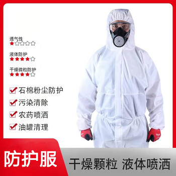 谋福CNMF 702L【特防认证】隔离服一次性防护服连体喷洒农药畜牧养殖【送户外鞋套1付】