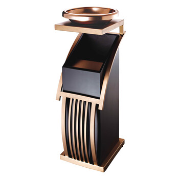 南 GPX-78C3 南方新概念烟灰桶  砂钢镀玫瑰金 垃圾桶 公用不锈钢垃圾箱果皮桶