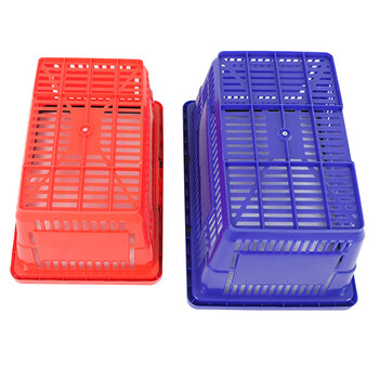 海斯迪克 HKCC16 超市购物篮 手提储物篮筐 塑料菜篮子 中号红色