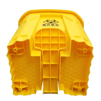 益美得 YJ-50脚踏垃圾桶大号医诊院疗所用垃圾箱加厚带盖废物垃圾桶 黄色脚踏50L