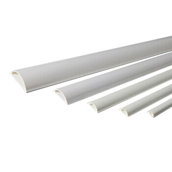 鸣固 纯白新料 超厚型 pvc地线槽 地板槽地槽 耐压 送胶 5号 2米装