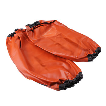 谋福CNMF118 防水围裙 防油污耐酸碱 无袖简约厨房食堂家务屠宰场洗车（黑红袖套  ）