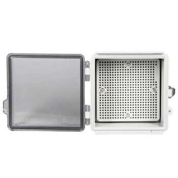 BOWERY户外卡扣式防水盒监控电源箱防水接线盒ABS塑料翻盖密封盒160*210*100透明盖型 1个