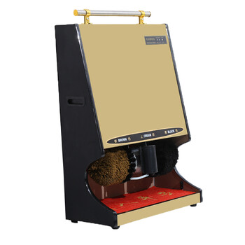 纳仕徳 DA2115 全自动感应擦鞋机酒店宾馆大堂多功能立式擦鞋机 全黑金