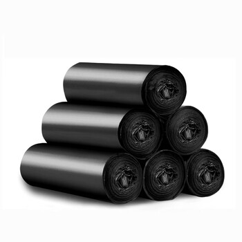 益美得 WY2078 小号垃圾袋商用彩色塑料袋 手提加厚45×60cm土耳其蓝（10卷200只）