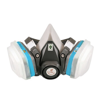 普达PD-TC-FD-410防毒面具 面罩+2个[P-H2S-1]蓝色过滤件 防工业粉尘 定制