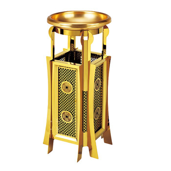 南 GPX-173N2 南方宝塔古铜座地烟灰桶 镜金 商场垃圾桶 酒店落地烟灰桶立式果皮桶商场垃圾筒