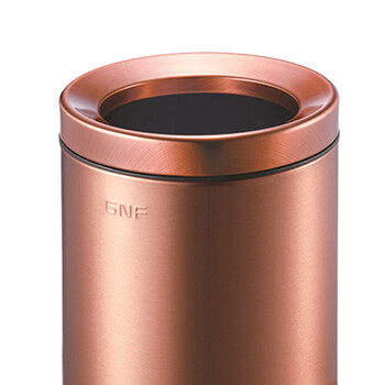 南 SF8-Y02 圆形房间桶  玫瑰金 商用酒店宾馆客房不锈钢 南方垃圾桶 房间桶 果皮桶 容量8升