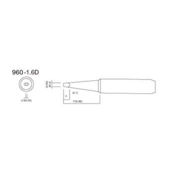 快克（QUICK） 960-1.6D 960系列恒温烙铁头