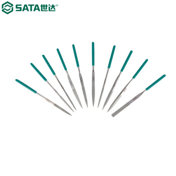 世达（SATA）03830 10件套金刚石整形锉4x160MM