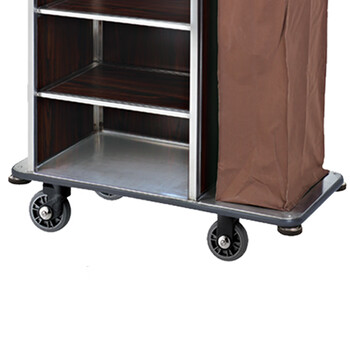 南 C-108 客房服务车 钢木结构 砂钢 酒店客房服务车布草推车客房清洁车房口车宾馆工作车